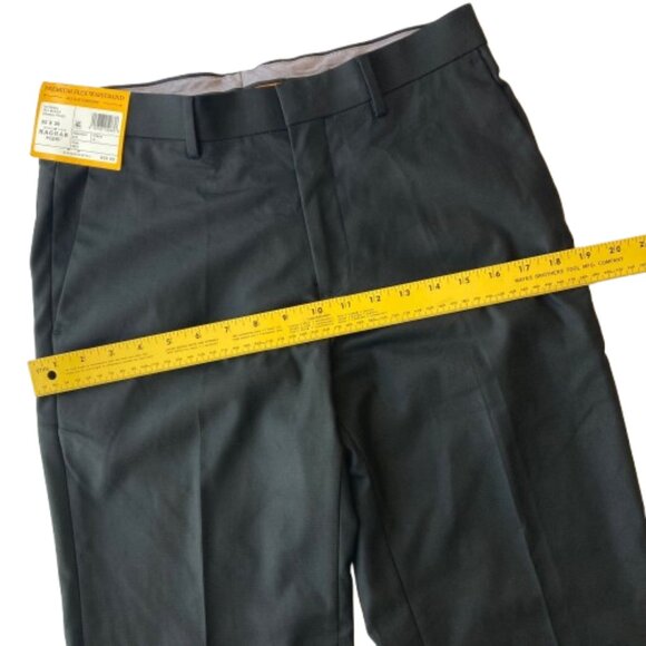 Haggar H26 Premium Stretch Suit Pant Tailored Fit 30x30 Black Shadow Check NWT - Picture 4 of 11